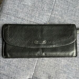 Coach Black Leather Wallet